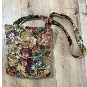 The Carpetbagger Floral Tapestry Haversack Shoulder Bag Woodstock VA